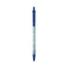 Bic ReVolution Ballpoint Pen, Retractable, Medium 1 mm, Blue Ink/Semi-Clear Barrel, PK48, 48PK CSEM48BE